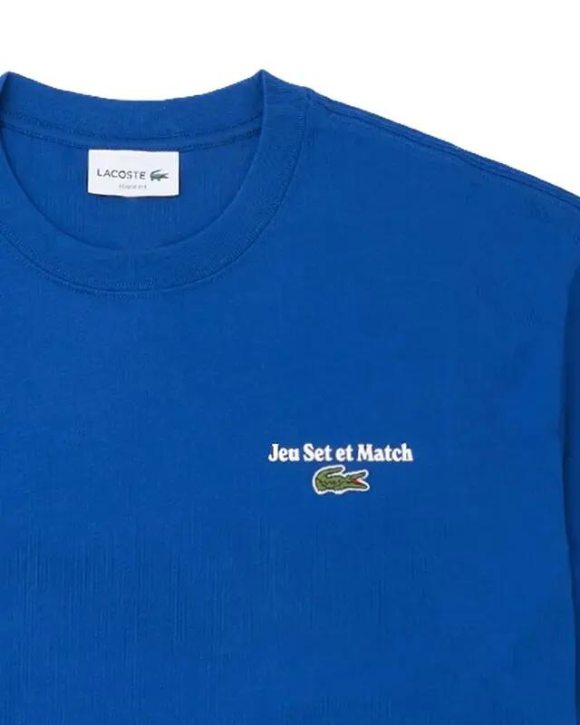 CAMISETA LACOSTE JEU SET ET MATCH BLUE