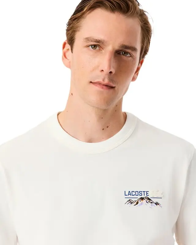 CAMISETA LACOSTE ESTAMPADA WHITE