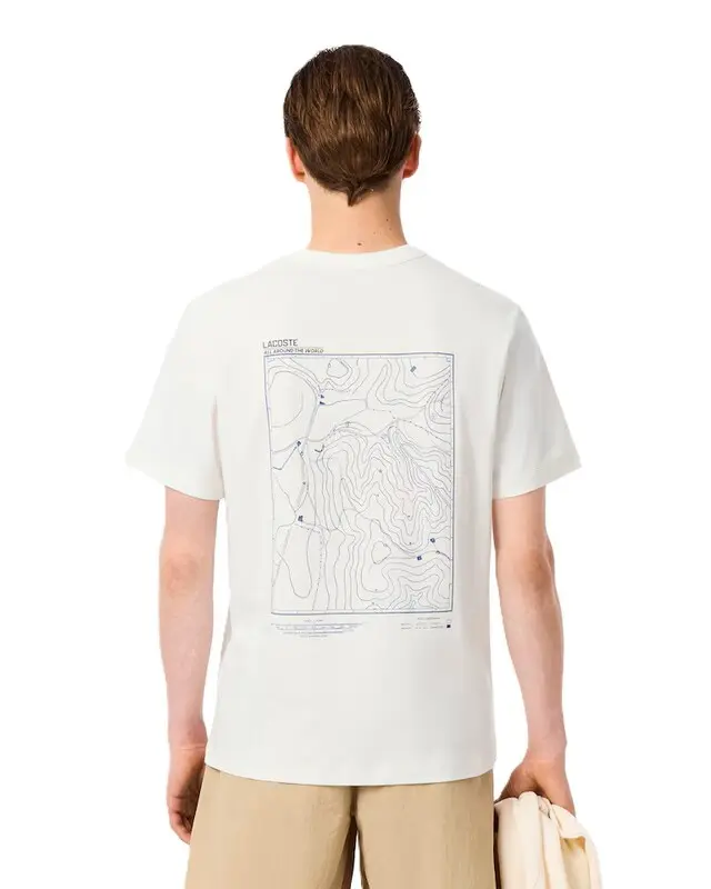 CAMISETA LACOSTE ESTAMPADA WHITE