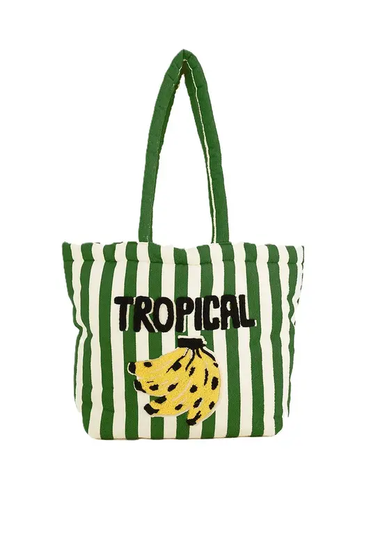 BOLSA FARM SOLZAO BANANA TROPICAL BRANCO