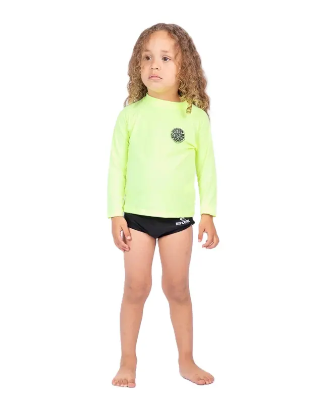 CAMISETA RIP CURL ICONS SURF UV INFANTIL 4078-LIME