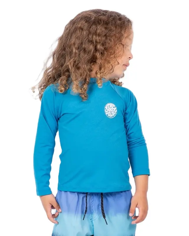CAMISETA RIP CURL ICONS SURF UV INFANTIL 8006-BLUE GUM