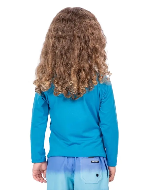 CAMISETA RIP CURL ICONS SURF UV INFANTIL 8006-BLUE GUM