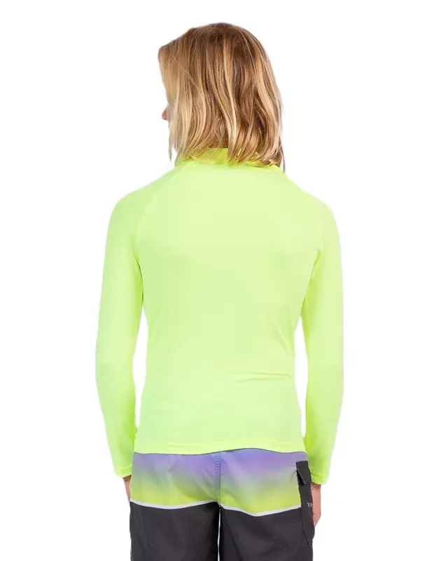 CAMISETA RIP CURL ICONS SURF UV JUVENIL LIME