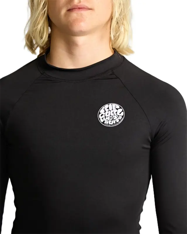 CAMISETA RIP CURL ICONS SURF UV JUVENIL 0090-BLACK