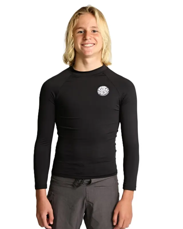 CAMISETA RIP CURL ICONS SURF UV JUVENIL 0090-BLACK