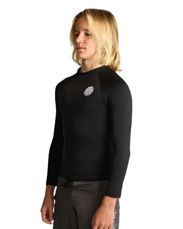 CAMISETA RIP CURL ICONS SURF UV JUVENIL 0090-BLACK