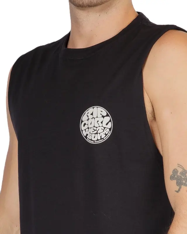 REGATA RIP CURL FRONT WETTIE MUSCLE 0090-BLACK