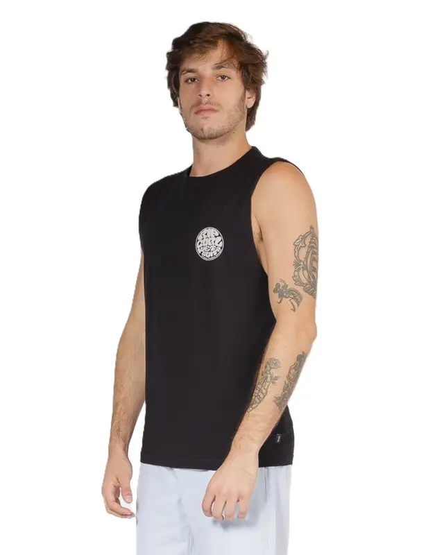 REGATA RIP CURL FRONT WETTIE MUSCLE 0090-BLACK