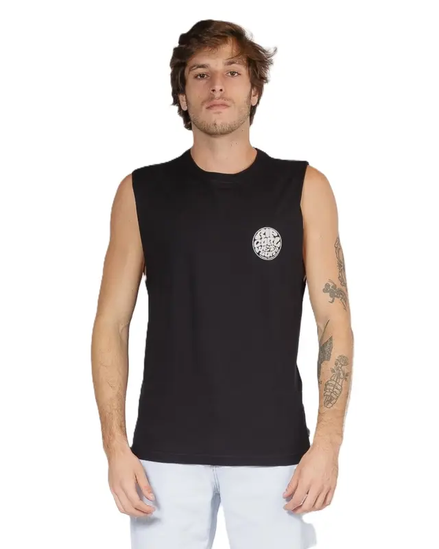 REGATA RIP CURL FRONT WETTIE MUSCLE 0090-BLACK