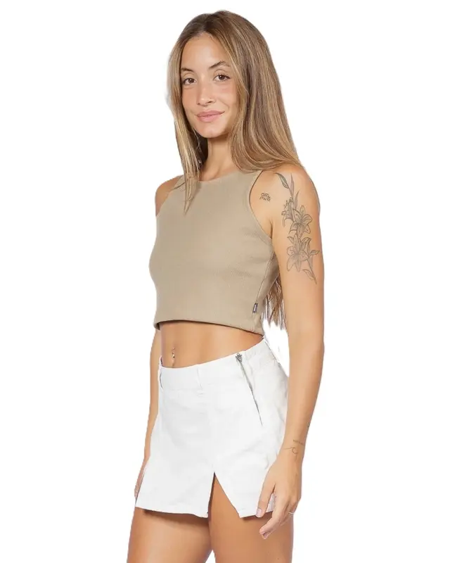 REGATA RIP CURL PLAINS RIBBED CROP 2371-KHAKI SAND