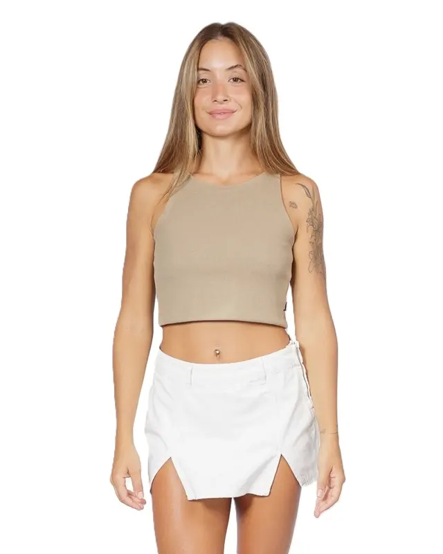 REGATA RIP CURL PLAINS RIBBED CROP 2371-KHAKI SAND