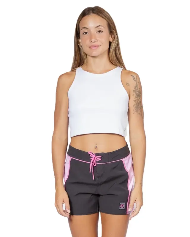 REGATA RIP CURL PLAINS RIBBED CROP 1000-WHITE