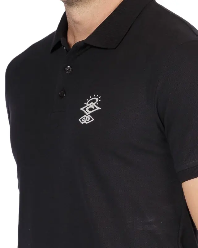 POLO RIP CURL SEARCH ICON 0090-BLACK