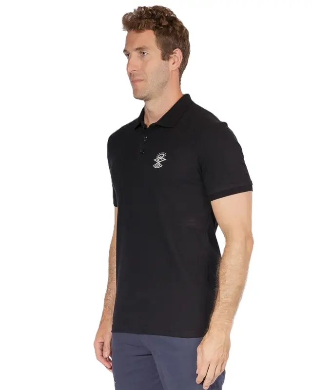 POLO RIP CURL SEARCH ICON 0090-BLACK