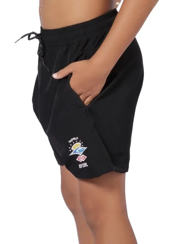 BERMUDA RIP CURL ICONS VOLLEY JUVENIL 0090-BLACK
