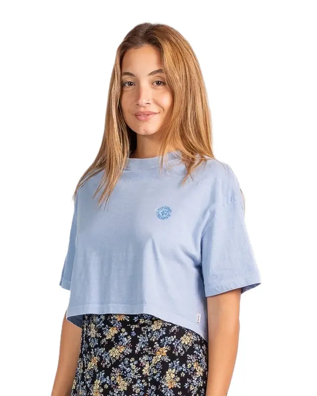 BLUSA RIP CURL OCEANIC CROP 8962-MID BLUE