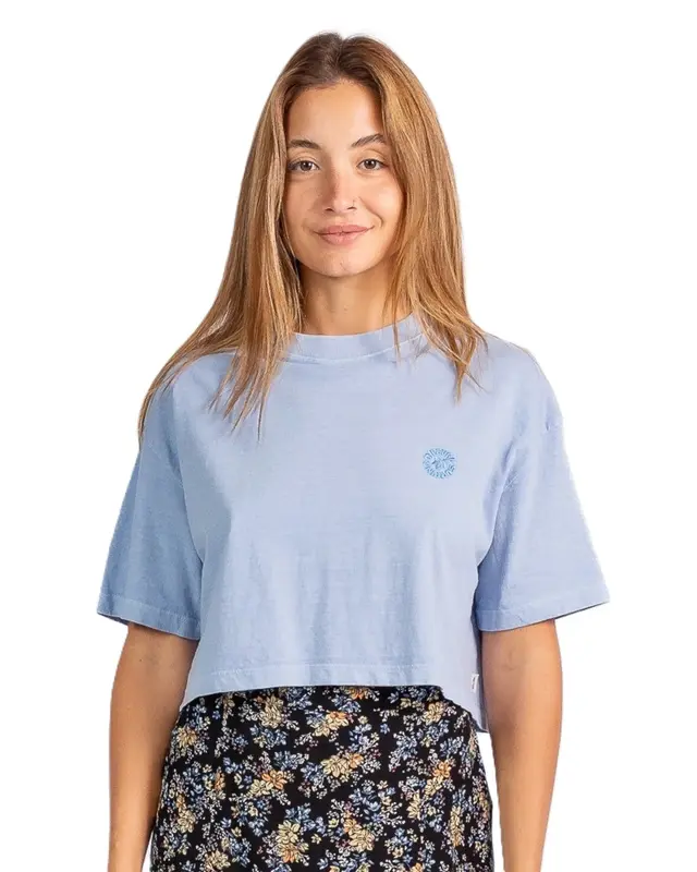 BLUSA RIP CURL OCEANIC CROP 8962-MID BLUE