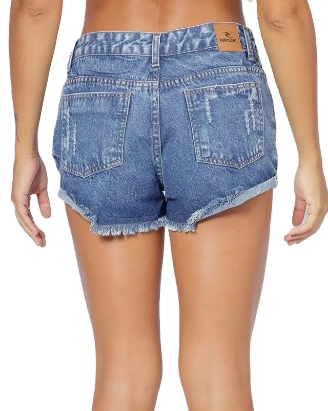 SHORTS RIP CURL SOPHIE DENIM 8962-MID BLUE