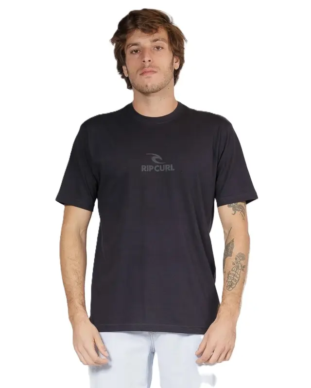 CAMISETA RIP CURL ICON 8264-WASHED BLACK