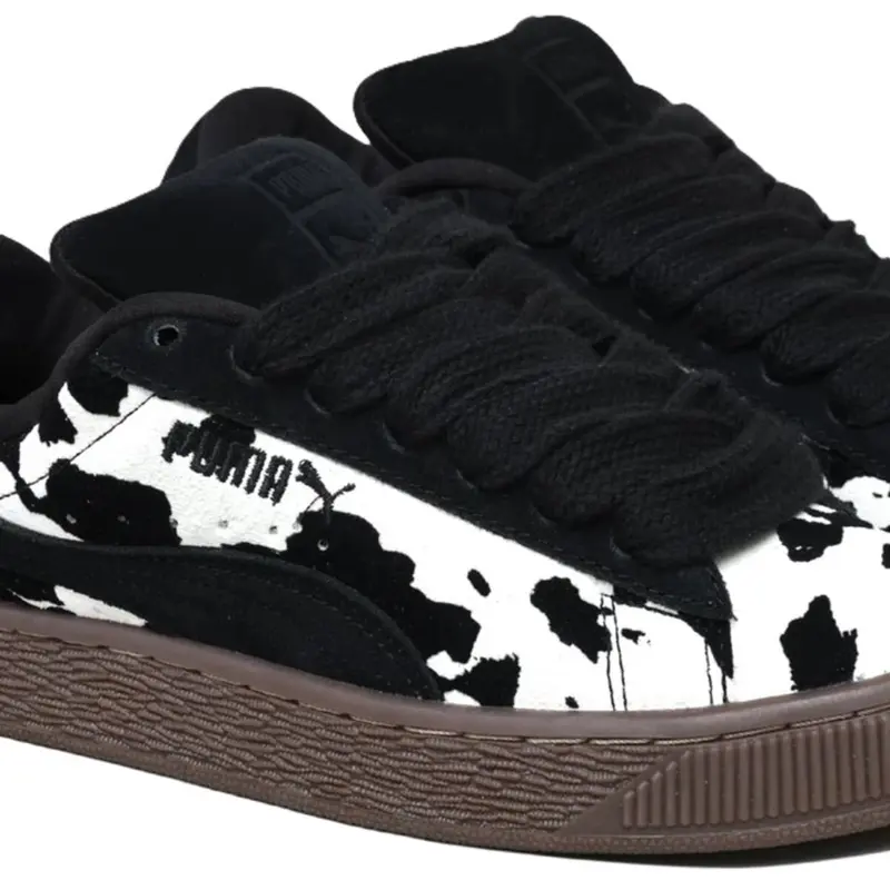 TENIS PUMA SUEDE XL WILD INSTINCT BLACK-WARM WHITE