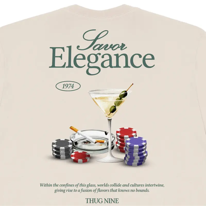 CAMISETA THUG NINE ELEGANCE KAKI