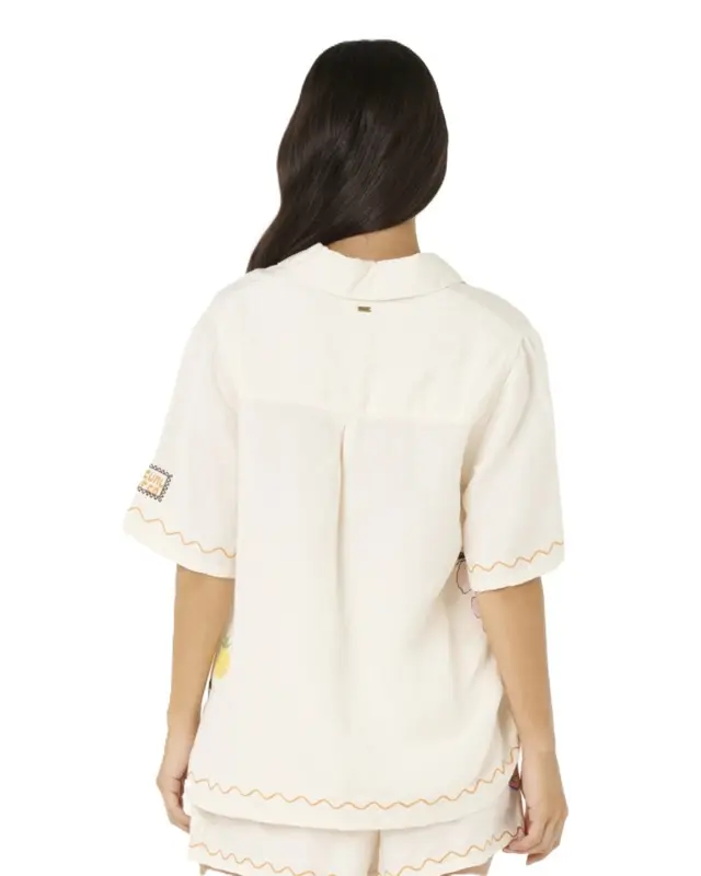 CAMISA RIP CURL SUNSET LUAU EMBROIDERED 0172-SHELL