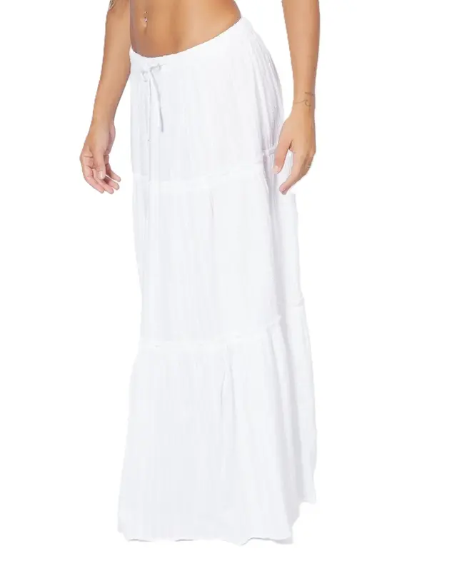 SAIA RIP CURL HAZE TIERED MAXI WHITE