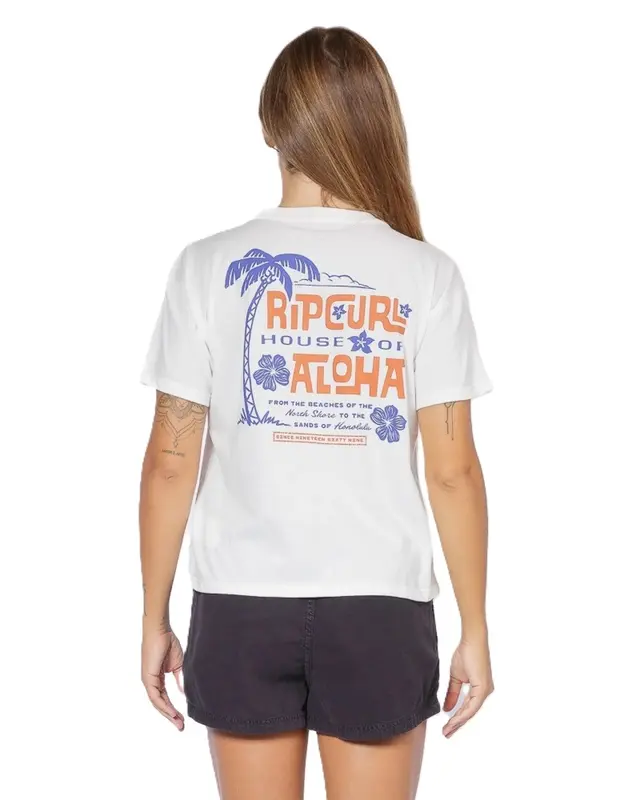 CAMISETA RIP CURL ALOHA STATE 3021-BONE
