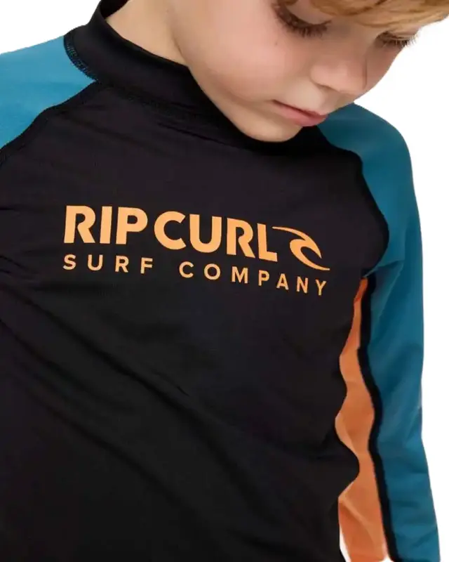 CAMISETA RIP CURL UV SHOCK UPF INFANTIL 1276-STORM BLUE
