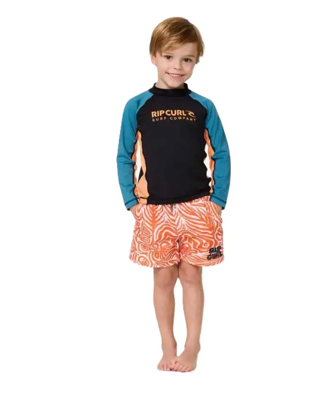 CAMISETA RIP CURL UV SHOCK UPF INFANTIL 1276-STORM BLUE