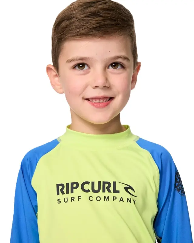 CAMISETA RIP CURL UV SHOCK UPF INFANTIL 4078-LIME