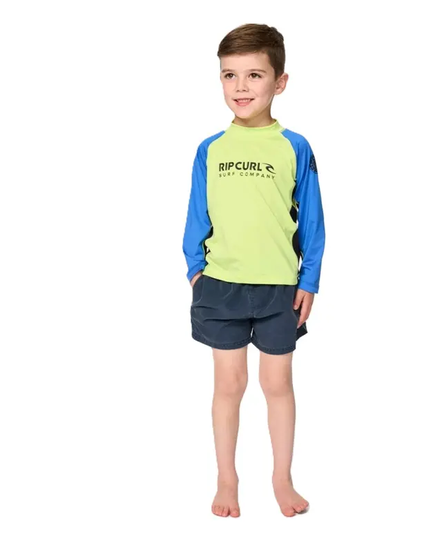 CAMISETA RIP CURL UV SHOCK UPF INFANTIL 4078-LIME
