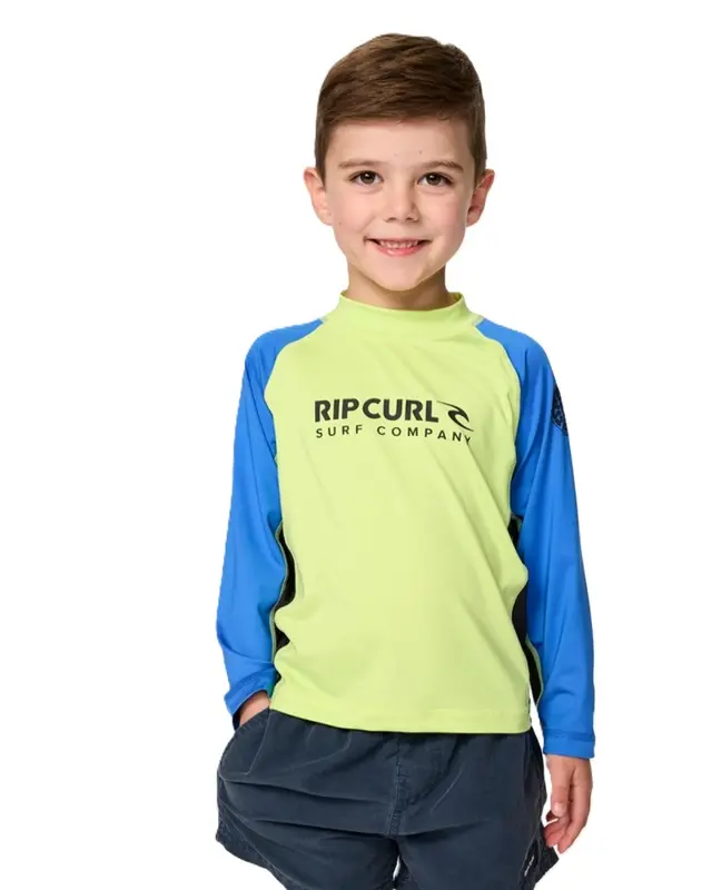 CAMISETA RIP CURL UV SHOCK UPF INFANTIL 4078-LIME