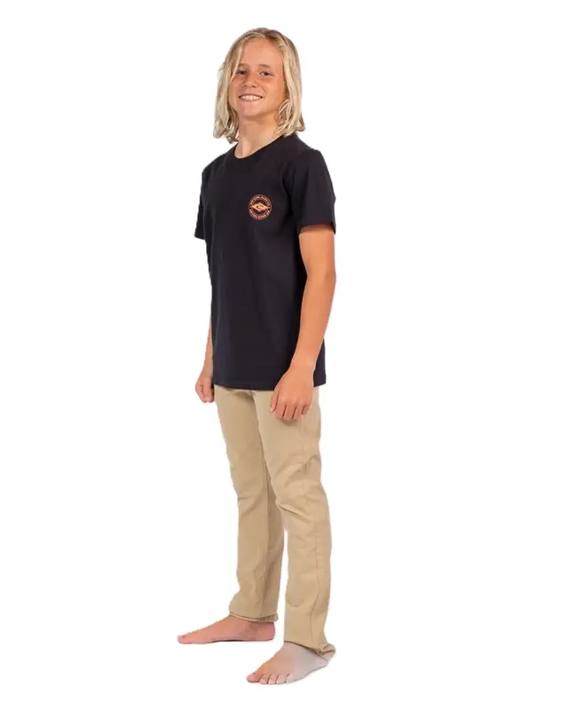 CAMISETA RIP CURL STRINGER JUVENIL 0090-BLACK