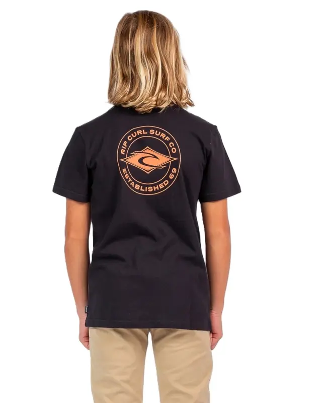 CAMISETA RIP CURL STRINGER JUVENIL 0090-BLACK