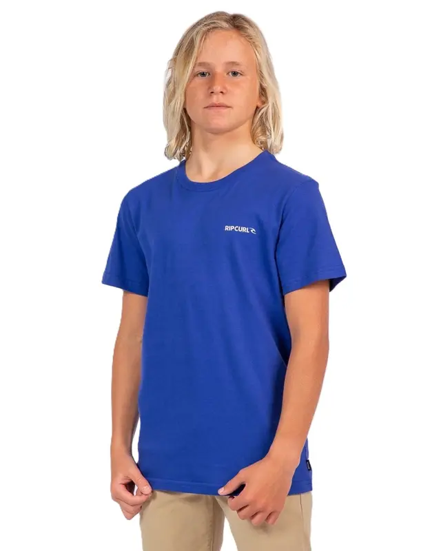 CAMISETA RIP CURL BRAND ICON JUVENIL 2141-ELECTRIC COBALT