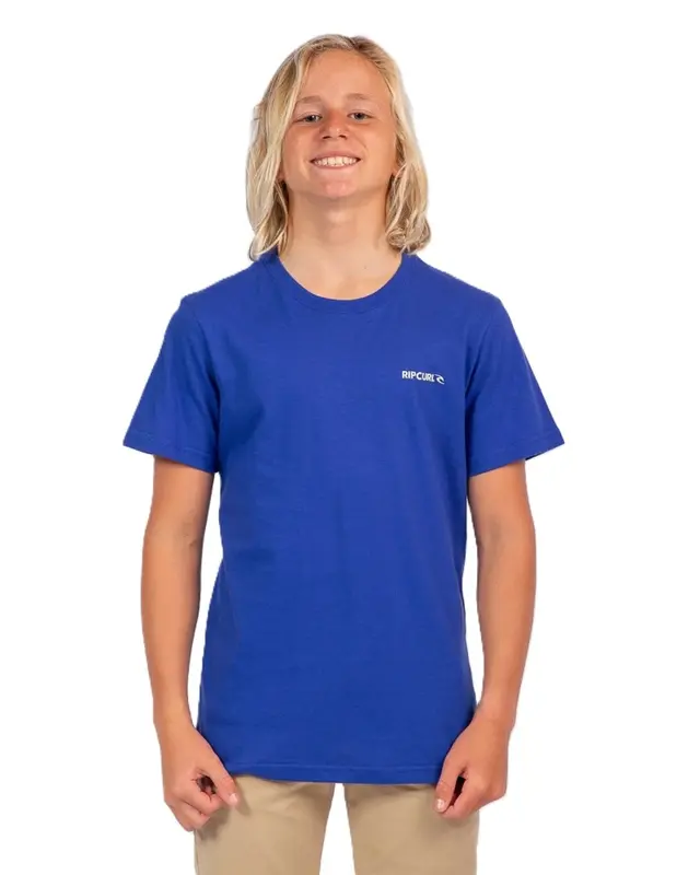 CAMISETA RIP CURL BRAND ICON JUVENIL 2141-ELECTRIC COBALT
