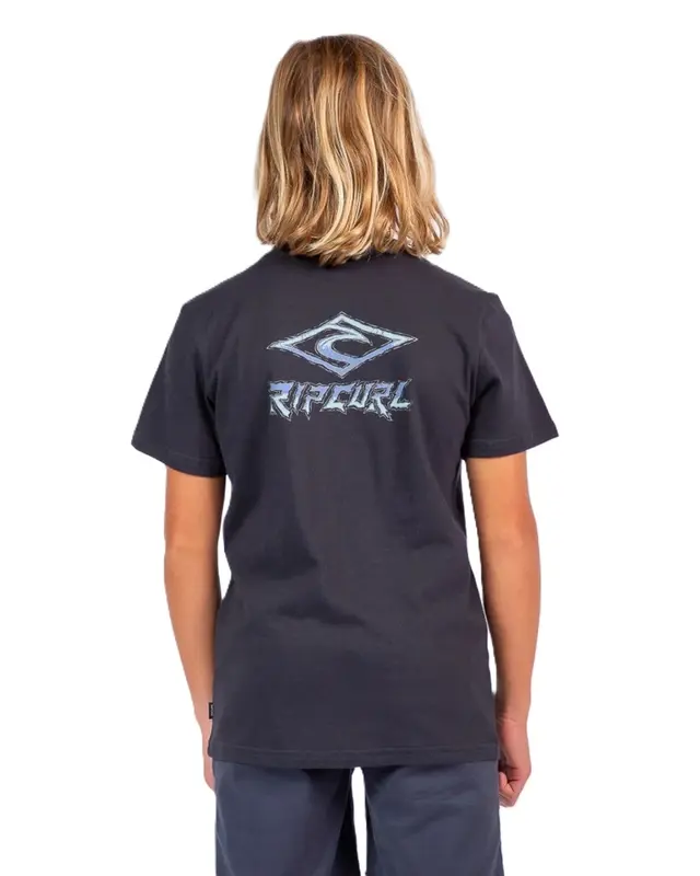 CAMISETA RIP CURL TROPIC DAZE LOGO JUVENIL 8264-WASHED BLACK