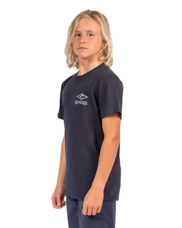 CAMISETA RIP CURL TROPIC DAZE LOGO JUVENIL 8264-WASHED BLACK