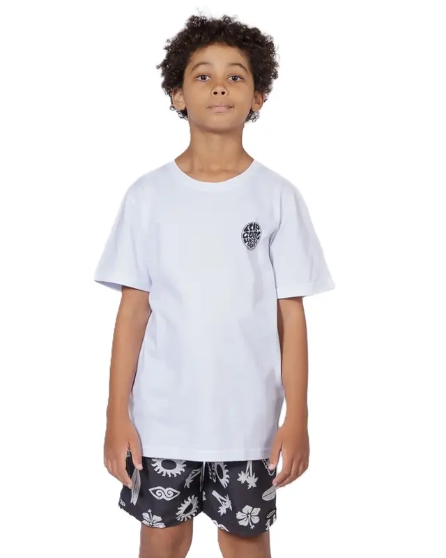 CAMISETA RIP CURL WETTIE SUIT ICON JUVENIL 1000-WHITE