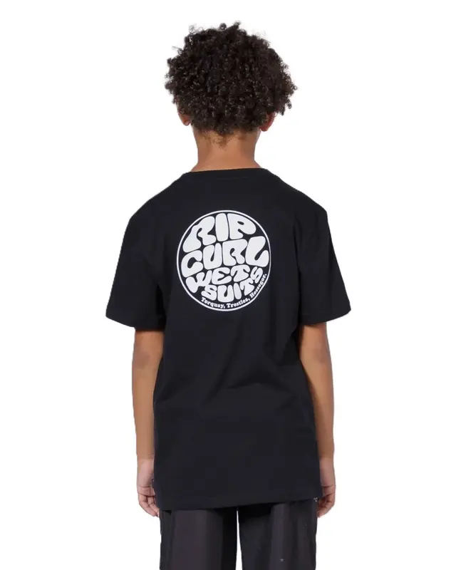 CAMISETA RIP CURL WETTIE SUIT ICON JUVENIL 0090-BLACK