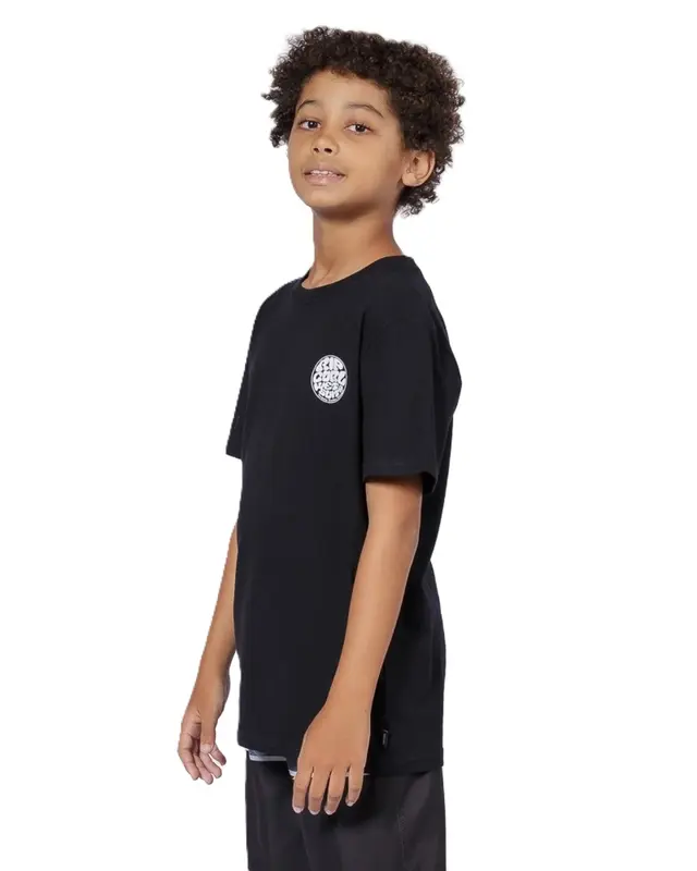 CAMISETA RIP CURL WETTIE SUIT ICON JUVENIL 0090-BLACK