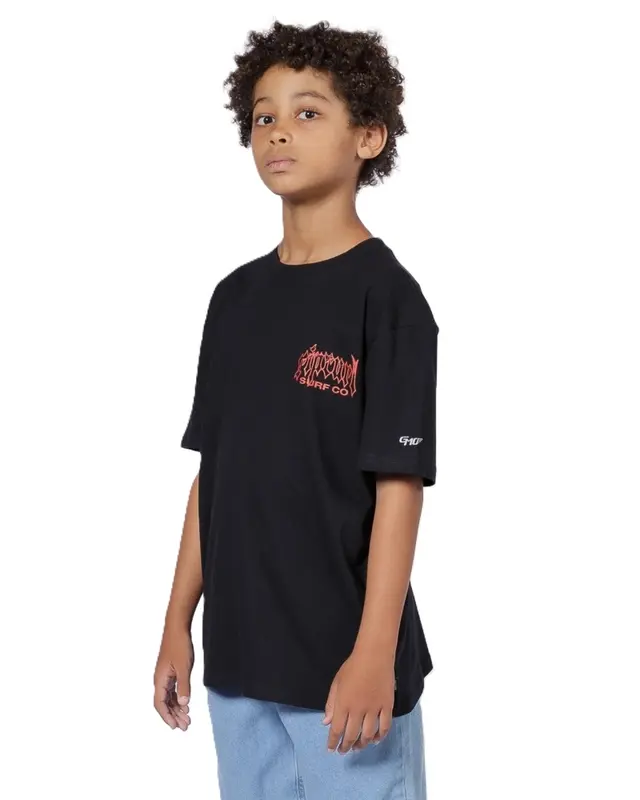 CAMISETA RIP CURL ARCHIVE DRAGON GM JUVENIL 0090-BLACK