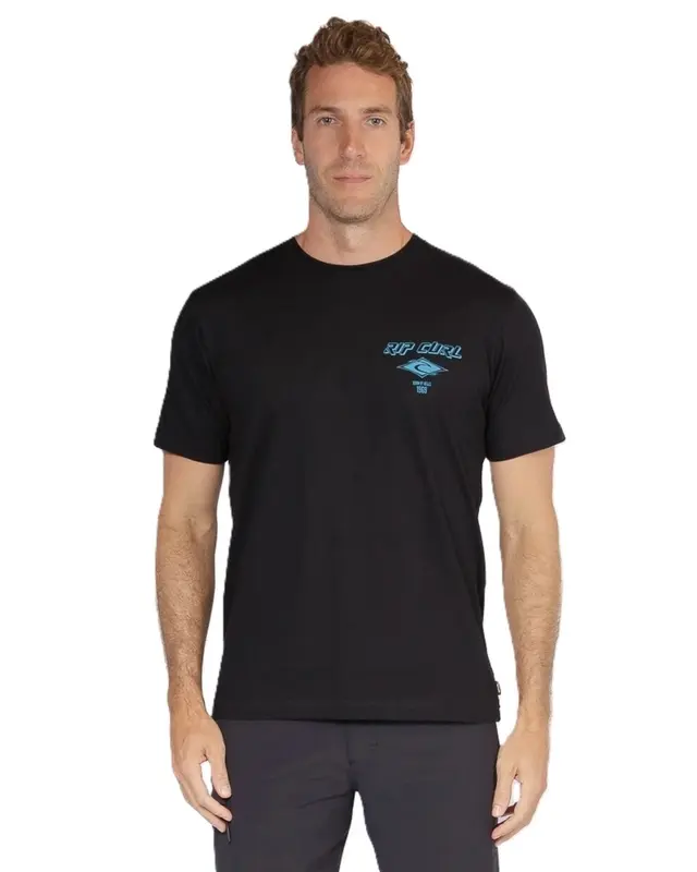 CAMISETA RIP CURL FADED OUT 0090-BLACK
