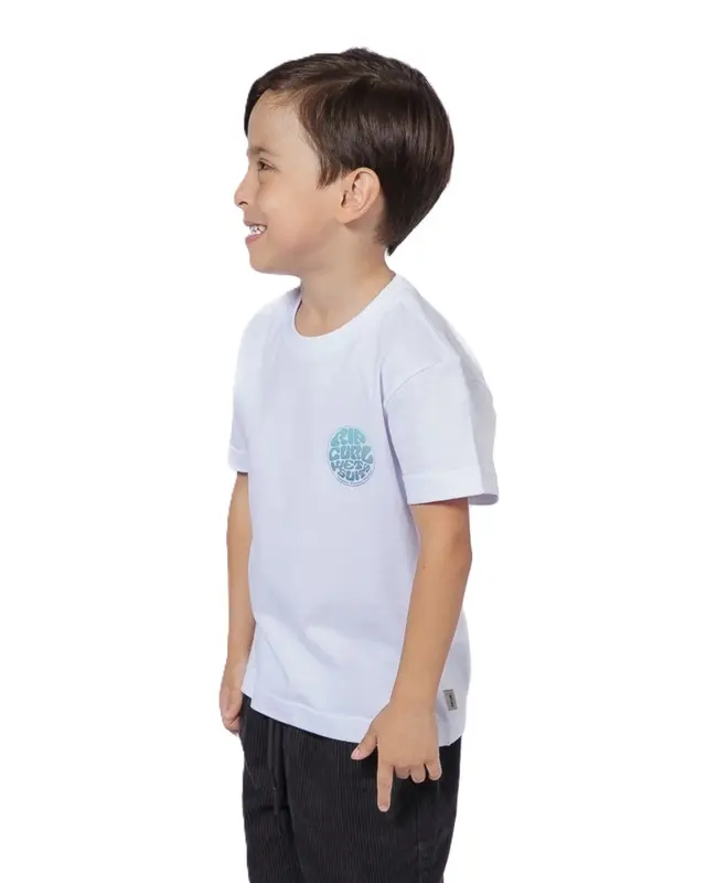 CAMISETA RIP CURL WETTIE PASSAGE ICON INFANTIL 1000-WHITE