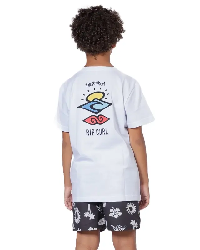 CAMISETA RIP CURL SEARCH ICON JUVENIL 1000-WHITE