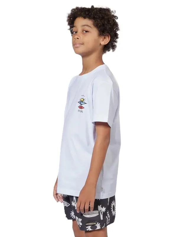 CAMISETA RIP CURL SEARCH ICON JUVENIL 1000-WHITE