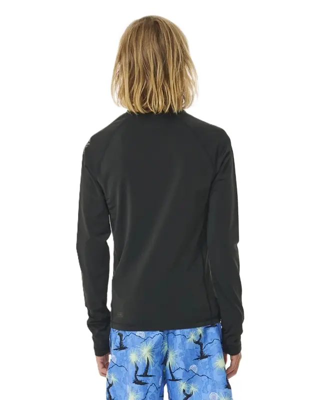 CAMISETA RIP CURL ICONS UV BRUSHED JUVENIL 0090-BLACK