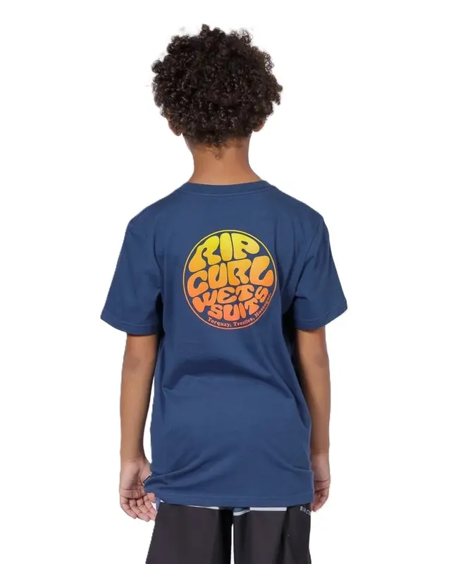 CAMISETA RIP CURL WETTIE PASSAGE ICON JUVENIL 2359-LIGHT NAVY